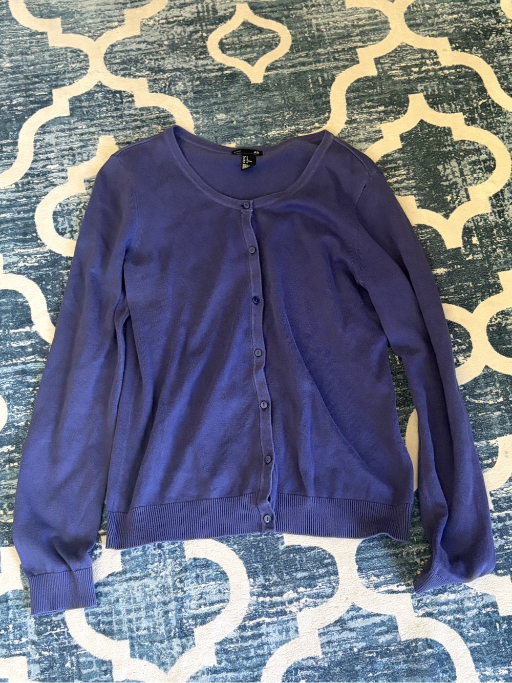 H&M Basic Purple Knit Top